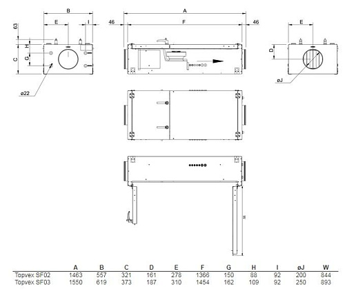 Systemair Topvex SF02 EL 4,5kW Systemair Topvex SF02 EL 4,5kW