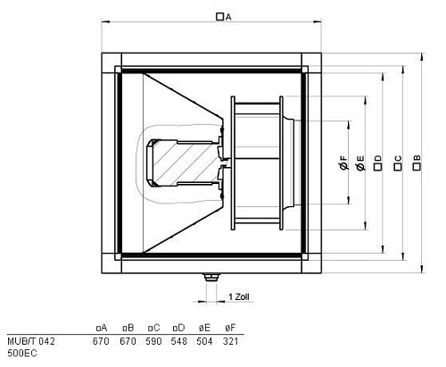 Systemair MUB/T 042 500EC Systemair MUB/T 042 500EC