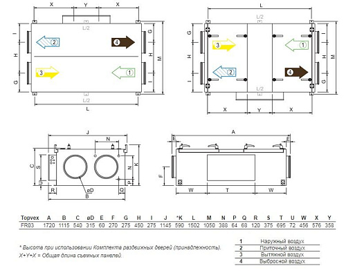 Systemair TOPVEX FR03 HWH-L-CAV Systemair TOPVEX FR03 HWH-L-CAV