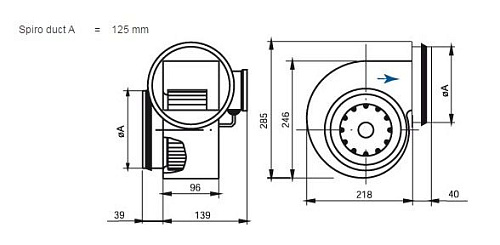 Systemair CE 140 S-125 Systemair CE 140 S-125