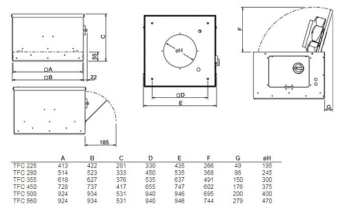 Systemair TFC 225 P Sileo Black Systemair TFC 225 P Sileo Black
