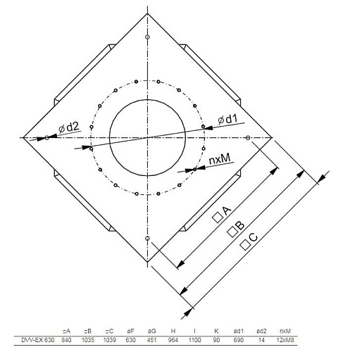 Systemair DVV-EX 630D6-XL Systemair DVV-EX 630D6-XL