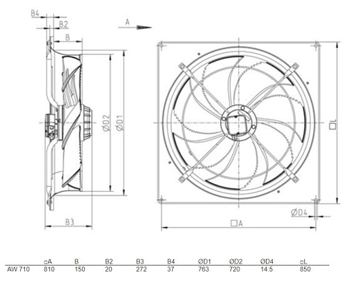 Systemair AW 710E6 SILEO Systemair AW 710E6 SILEO