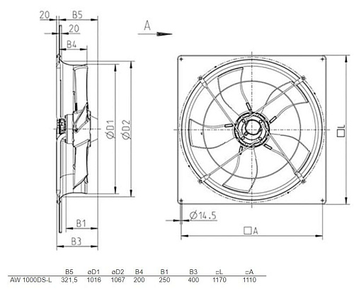 Systemair AW 1000DS-L Systemair AW 1000DS-L