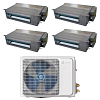 Syscool EASY MULTI4 36 EVO HP Q / MULTI DUCT 12 EVO HP Q + MULTI DUCT 09 EVO HP Qx3