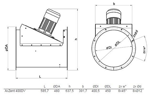 Systemair AxZent 400DV Systemair AxZent 400DV