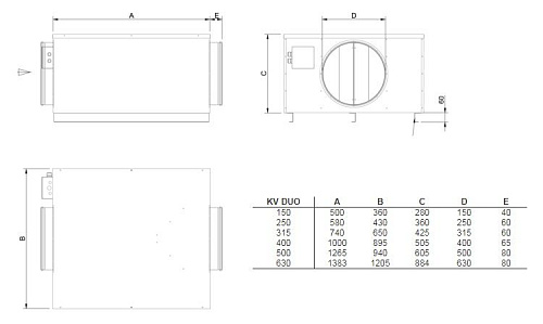 Systemair KV DUO 315 EC Systemair KV DUO 315 EC