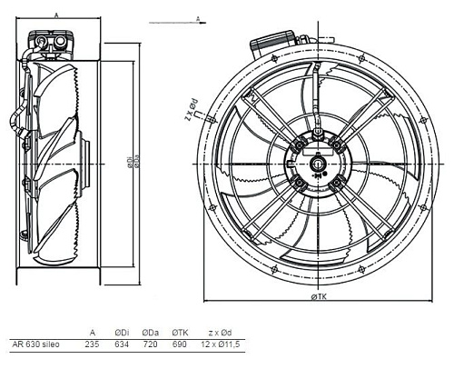 Systemair AR 630E6 SILEO Systemair AR 630E6 SILEO