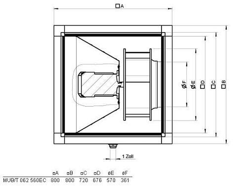 Systemair MUB/T 062 560EC Systemair MUB/T 062 560EC