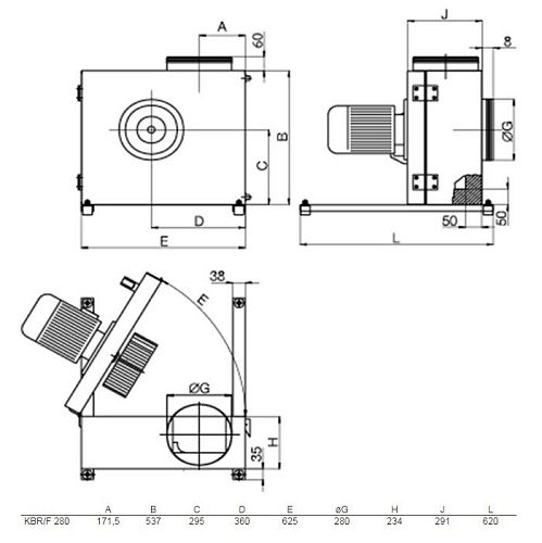 Systemair KBR/F 280DV Systemair KBR/F 280DV