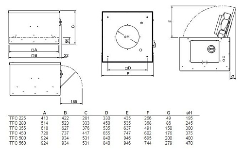 Systemair TFC 355 P Sileo Black Systemair TFC 355 P Sileo Black