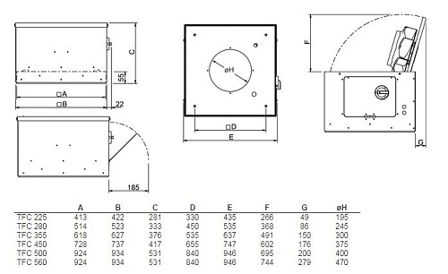 Systemair TFC 355 S Sileo Red Systemair TFC 355 S Sileo Red