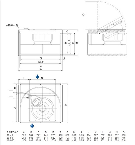 Systemair RSI 70-40 L3 sileo Systemair RSI 70-40 L3 sileo