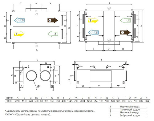 Systemair TOPVEX FR08 HWL-L-CAV Systemair TOPVEX FR08 HWL-L-CAV