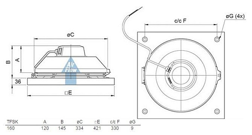 Systemair TFSK 200 Grey Systemair TFSK 200 Grey